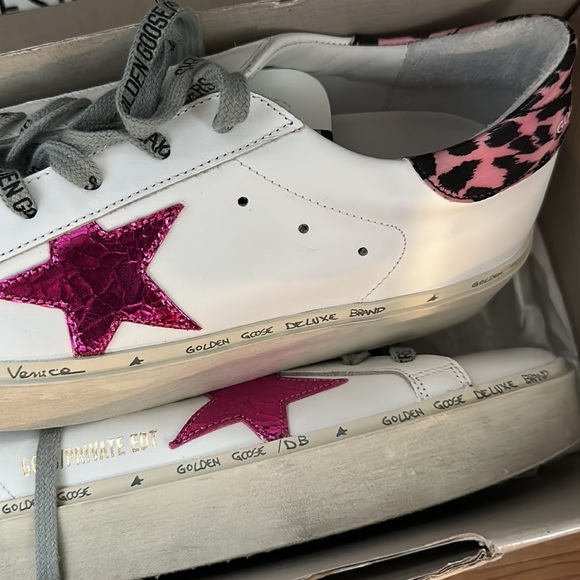 golden goose Nordstrom edition size 41 11 pink star hi star - Picture 2 of 9